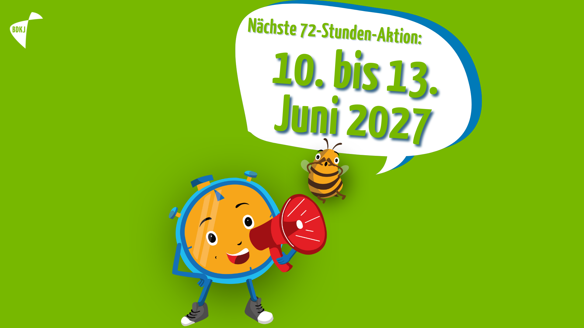 Nächste 72-Stunden-Aktion findet vom 10. bis 13. Juni 2027 statt